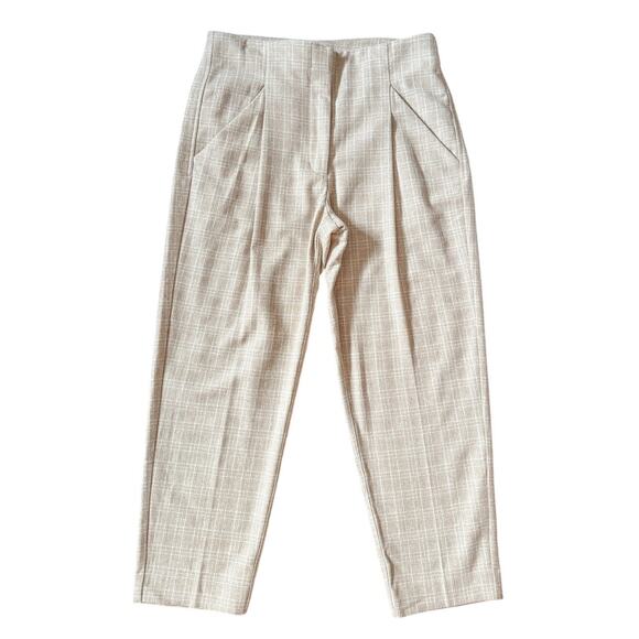 Wilfred Plaid Wool Cashmere Pants Light Academia Trousers Classic Retro Preppy - Picture 1 of 8